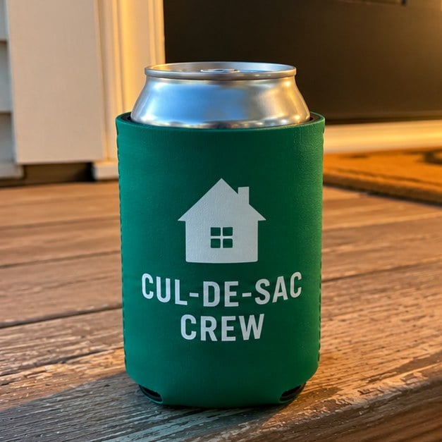 Customer photo of a custom foam koozie